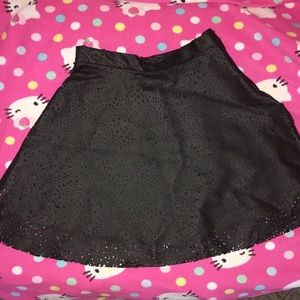 Faux Leather Girls Skirt